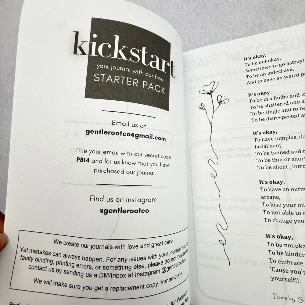 Perfectly Imperfect: Self-Love Workbook &‎ Gratitude Journal Gentle Root Co